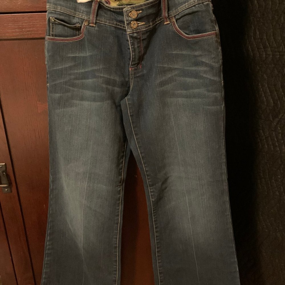 GORGEOUS Indigo Palms jeans with BEAUTIFUL accents